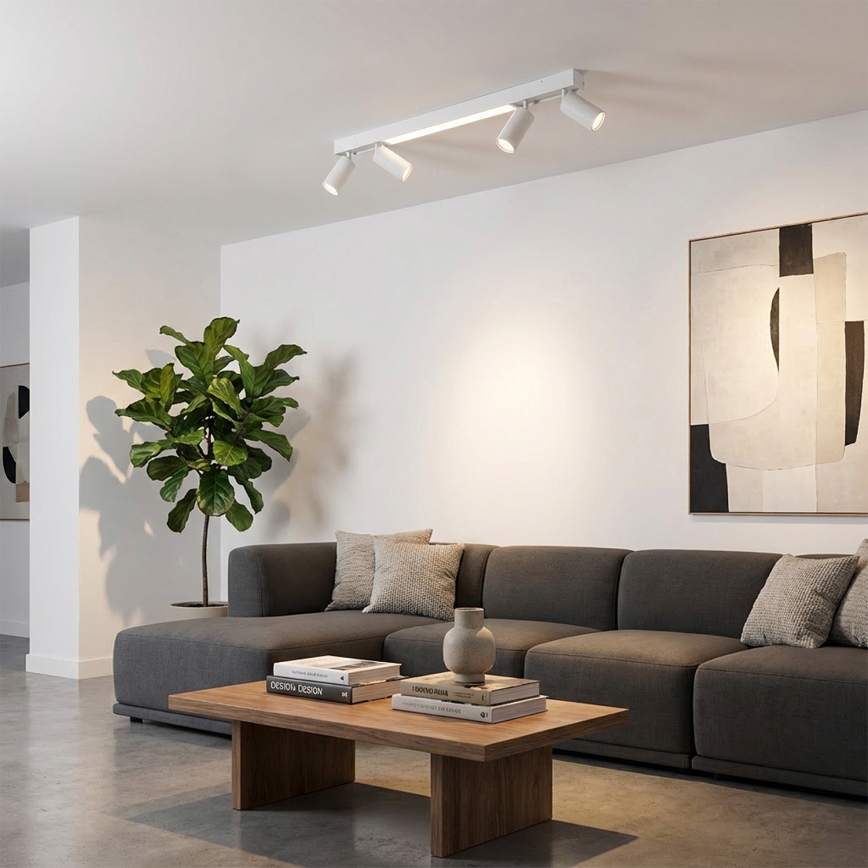 Brilagi - SELE LED Spotlight 4xGU10/30W/230V + LED/20W White