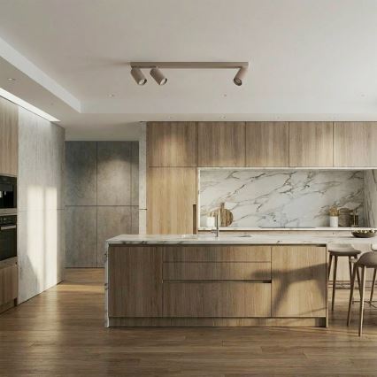 Brilagi - SELE LONG Spotlight 3xGU10/30W/230V Beige