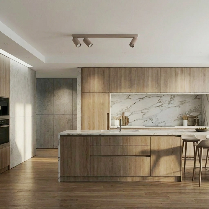 Brilagi - SELE LONG Spotlight 3xGU10/30W/230V Beige