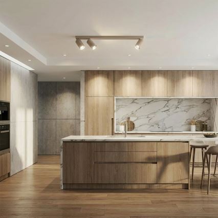 Brilagi - SELE LONG Spotlight 3xGU10/30W/230V Beige