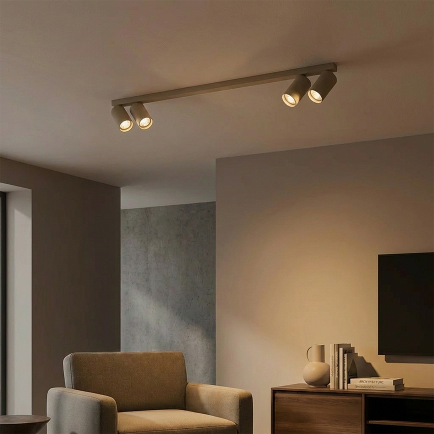 Brilagi - SELE LONG spotlight 4xGU10/30W/230V beige