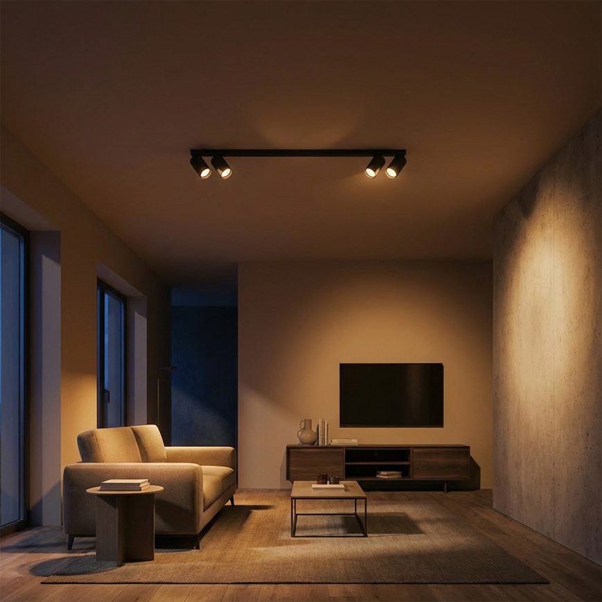 Brilagi - SELE LONG spotlight 4xGU10/30W/230V black