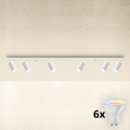 Brilagi - SELE MODERN LED RGBW Dimmable Spotlight 6x GU10 / 6.5W / 230V 2700-6500K Wi-Fi White