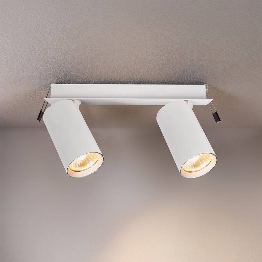 Brilagi - SELE Recessed Ceiling Light 2xGU10/30W/230V White