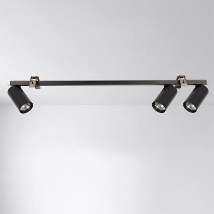 Brilagi - SELE Recessed ceiling light 3xGU10/30W/230V Black