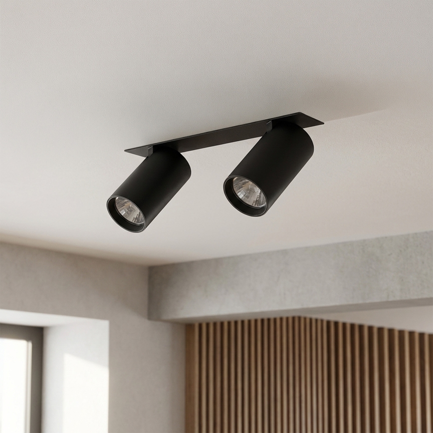 Brilagi - SELE recessed downlight 2xGU10/30W/230V black