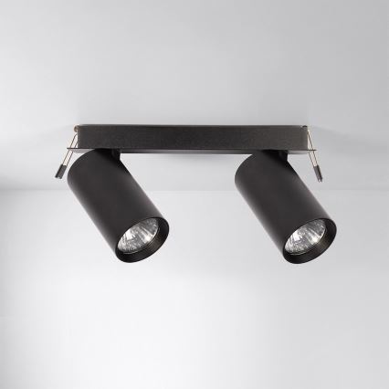 Brilagi - SELE recessed downlight 2xGU10/30W/230V black