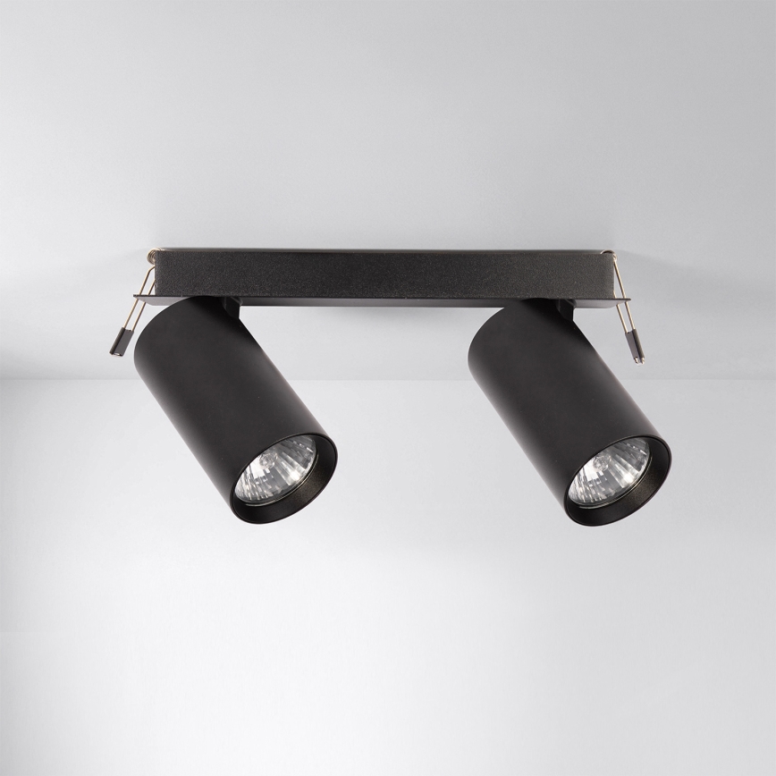 Brilagi - SELE recessed downlight 2xGU10/30W/230V black
