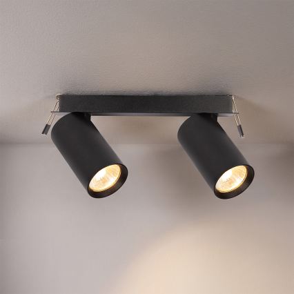 Brilagi - SELE recessed downlight 2xGU10/30W/230V black