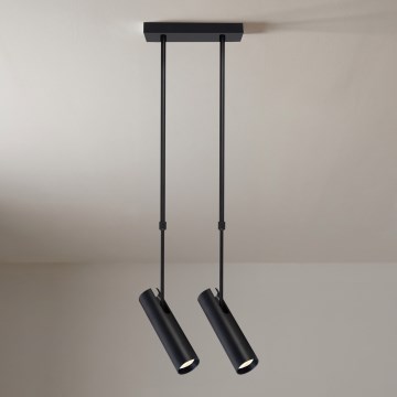 Brilagi - SELE Rod-Mounted Pendant 2xGU10/30W/230V Black