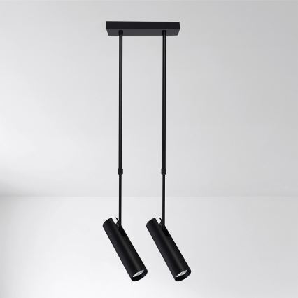Brilagi - SELE Rod-Mounted Pendant 2xGU10/30W/230V Black
