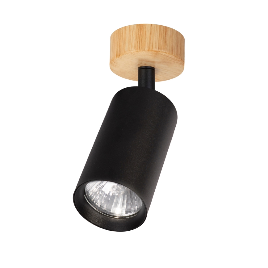 Brilagi - SELE spotlight 1xGU10/30W/230V black/oak finish