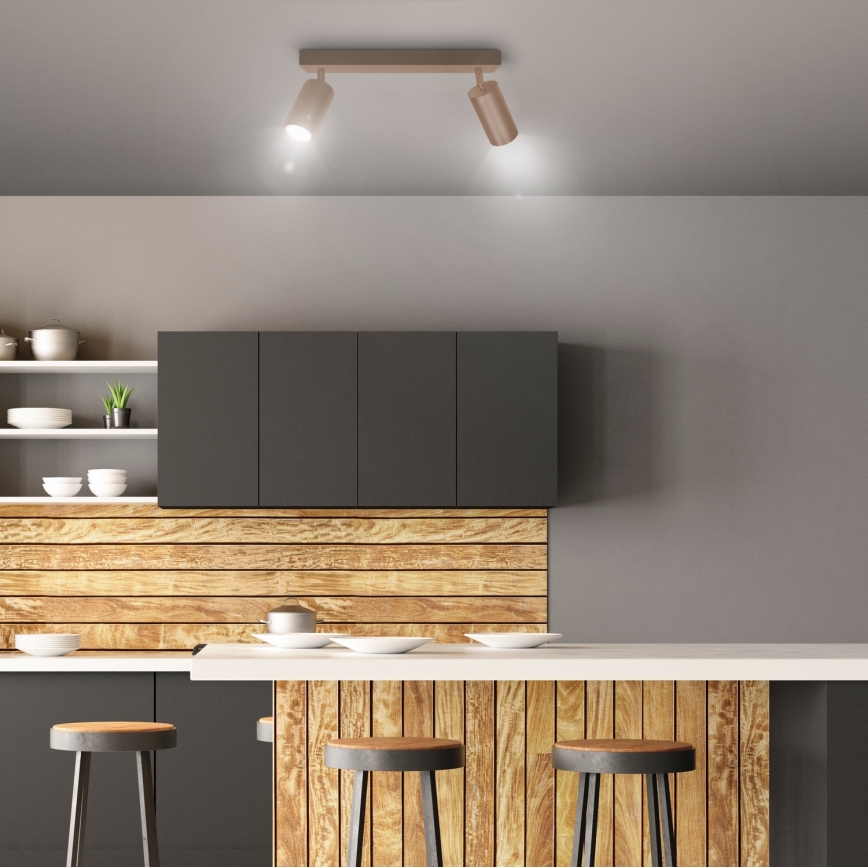 Brilagi - SELE Spotlight 2xGU10/30W/230V Beige