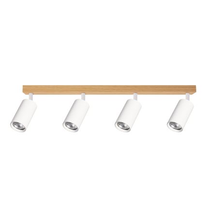 Brilagi - SELE spotlight 4xGU10/30W/230V white/oak finish
