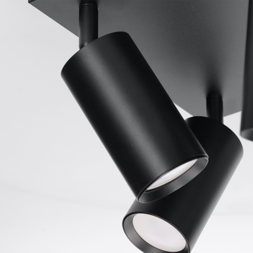 BRILAGI - SELE SQUARE LED RGBW Dimmable Spotlight, 4× GU10 (6.5W each), 230V, 2700–6500K, Black