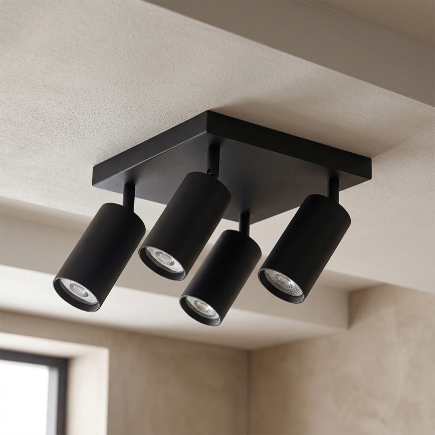 BRILAGI - SELE SQUARE Spotlight 4x GU10/30W/230V, Black