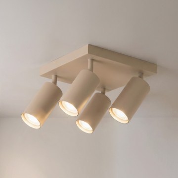 Brilagi - SELE SQUARE Spotlight 4xGU10/30W/230V Beige