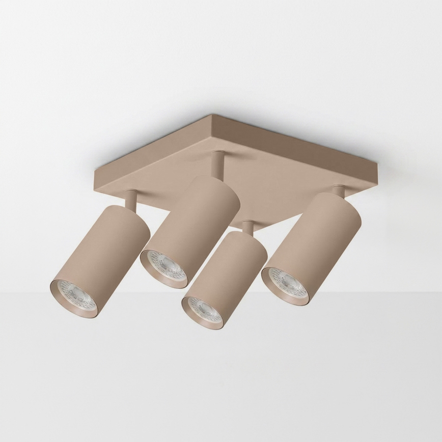Brilagi - SELE SQUARE Spotlight 4xGU10/30W/230V Beige
