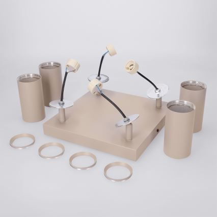 Brilagi - SELE SQUARE Spotlight 4xGU10/30W/230V Beige