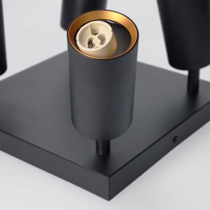 Brilagi - SELE SQUARE Spotlight 4xGU10/30W/230V Black/Gold