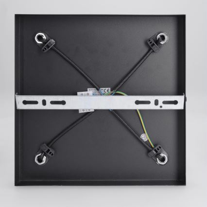 BRILAGI - SELE SQUARE Spotlight 4xGU10/30W/230V, Black with Oak Finish