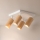 Brilagi - SELE SQUARE spotlight 4xGU10/30W/230V white/oak finish