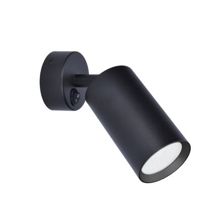 BRILAGI - SELE Wall Spotlight with Switch, 1× GU10 (30 W), 230 V, Black