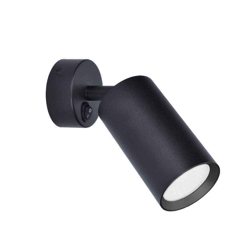 BRILAGI - SELE Wall Spotlight with Switch, 1× GU10 (30 W), 230 V, Black