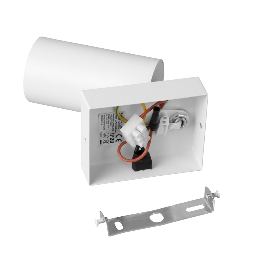 BRILAGI - Wall-mounted spotlight with switch SELE 1xGU10/30W/230V white