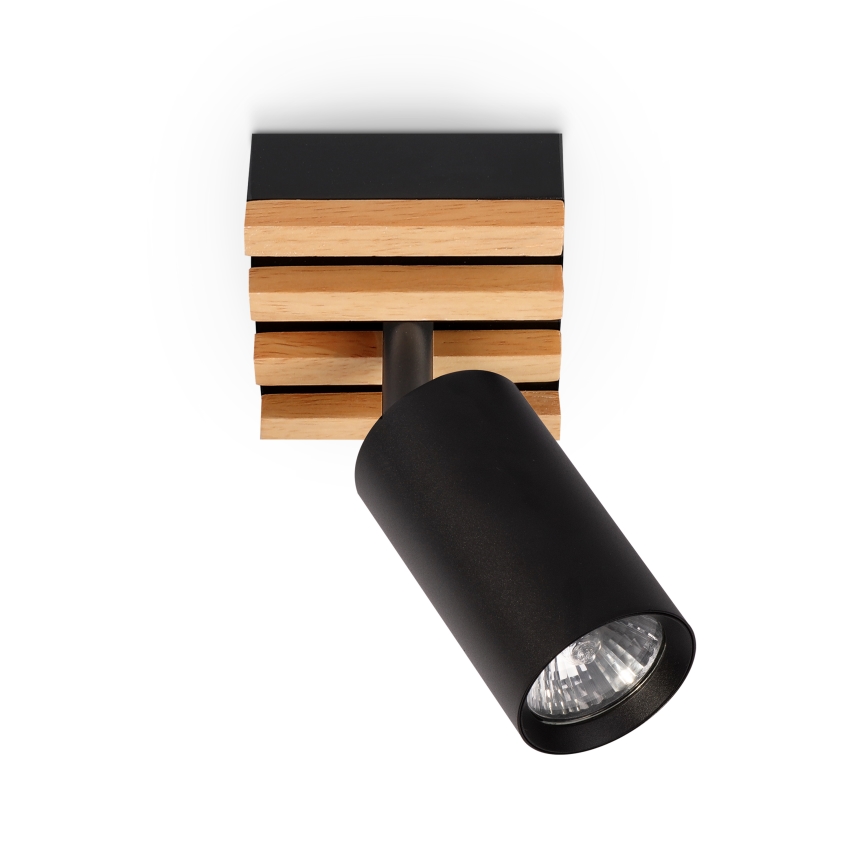 Brilagi - SELE WOOD ACOUSTIC Spotlight 1xGU10/30W/230V Black/WOOD ACOUSTIC