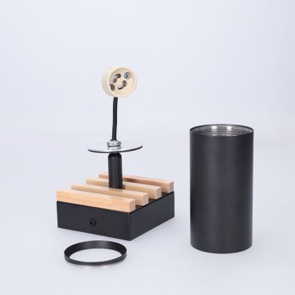 Brilagi - SELE WOOD ACOUSTIC Spotlight 1xGU10/30W/230V Black/WOOD ACOUSTIC