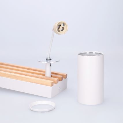Brilagi - SELE WOOD ACOUSTIC Spotlight 2xGU10/30W/230V White/WOOD ACOUSTIC