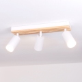 Brilagi - SELE WOOD ACOUSTIC Spotlight 3xGU10/30W/230V White/WOOD ACOUSTIC
