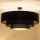 Brilagi - Semi-flush chandelier LUNETA 3xE27/60W/230V Ø 80 cm black/gold