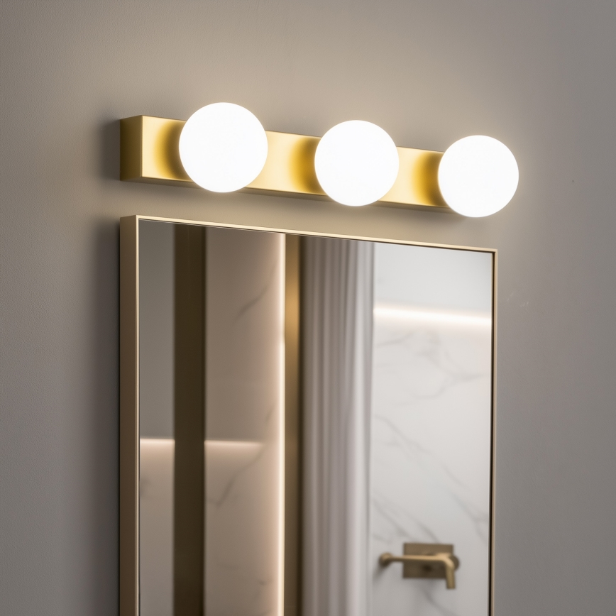 BRILAGI - SET 2x LED Bathroom Wall Light HOLLYWOOD 3xLED/3W/230V 39 cm IP44 gold