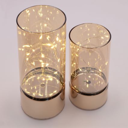 Brilagi - Set of 2 LED Christmas Decorations LED/3xAA + 2xAA