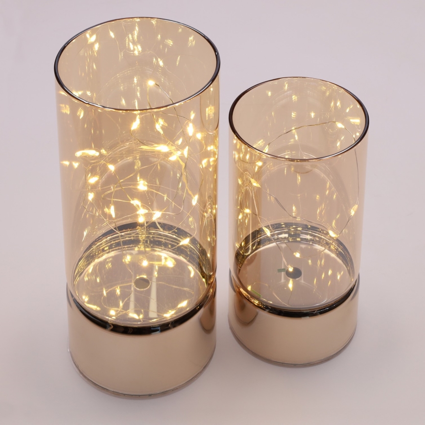 Brilagi - Set of 2 LED Christmas Decorations LED/3xAA + 2xAA