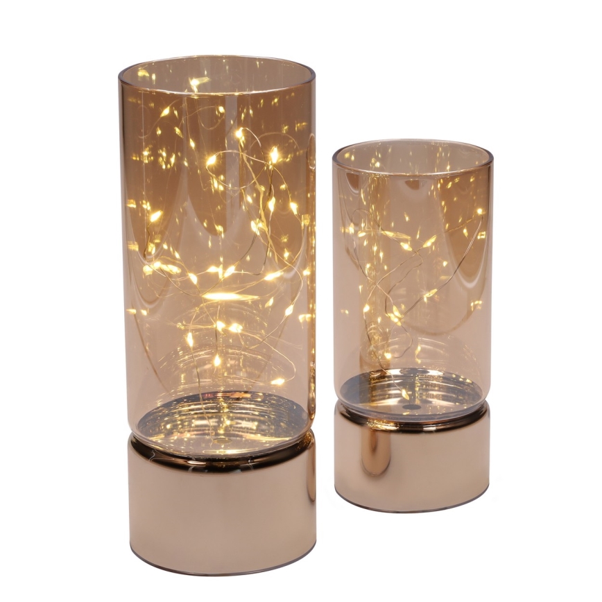 Brilagi - Set of 2 LED Christmas Decorations LED/3xAA + 2xAA