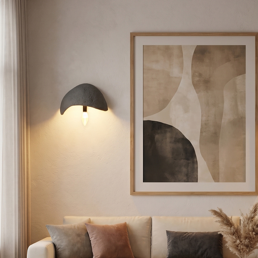 Brilagi - Set of 2 WABI SABI wall lights 1xE14/40W/230V grey