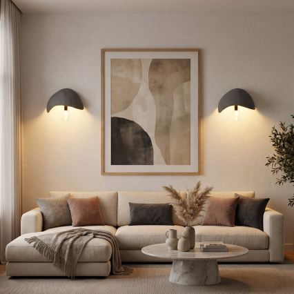 Brilagi - Set of 2 WABI SABI wall lights 1xE14/40W/230V grey