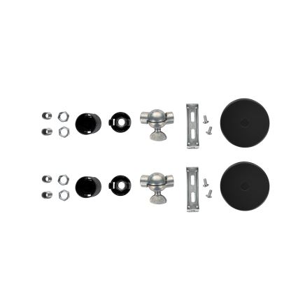 Brilagi - Set of 2 WABI SABI wall lights 1xE14/40W/230V grey