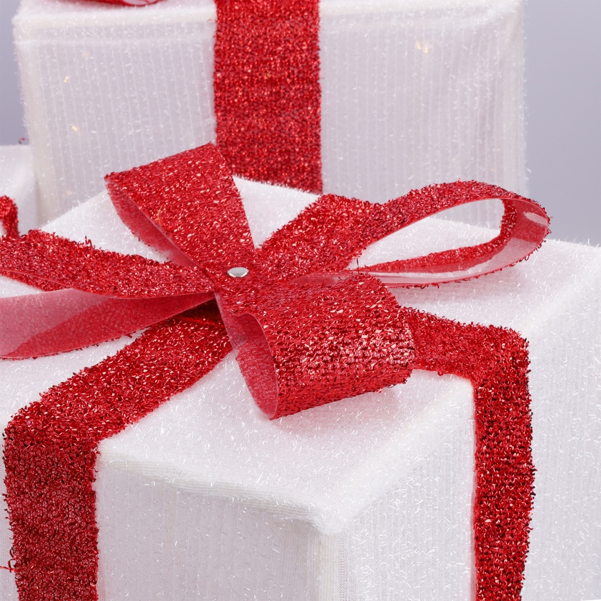 Brilagi - Set of 3 Outdoor LED Christmas Decorations LED/2.6W/3xAA IP44 Gifts