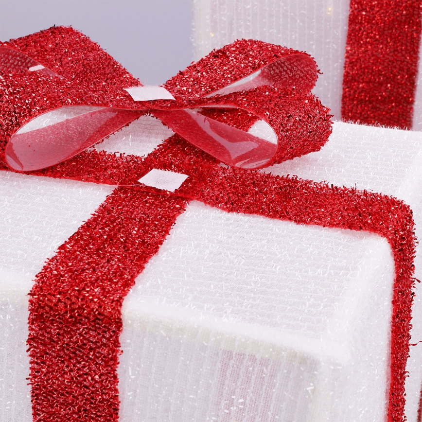 Brilagi - Set of 3 Outdoor LED Christmas Decorations LED/2.6W/3xAA IP44 Gifts