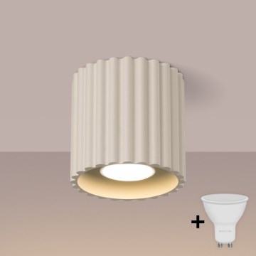Brilagi - SFERA LED spotlight 1xGU10/10W/230V, Ø 10 cm, cream