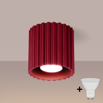 Brilagi - SFERA LED Spotlight 1×GU10/10W/230V Ø 10 cm, burgundy