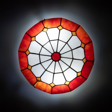 Brilagi - SIENNA Tiffany stained-glass ceiling light 2xE27/60W/230V Ø 40 cm