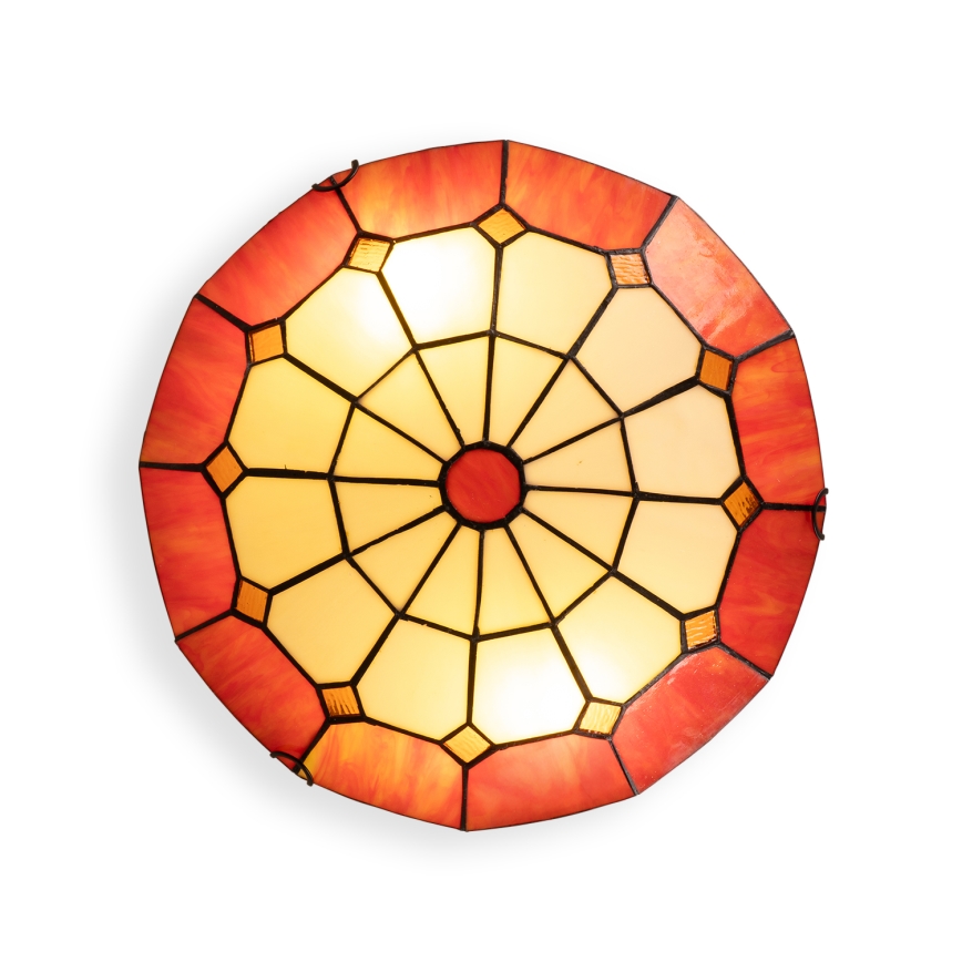 Brilagi - SIENNA Tiffany stained-glass ceiling light 2xE27/60W/230V Ø 40 cm