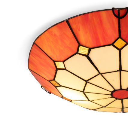 Brilagi - SIENNA Tiffany stained-glass ceiling light 2xE27/60W/230V Ø 40 cm