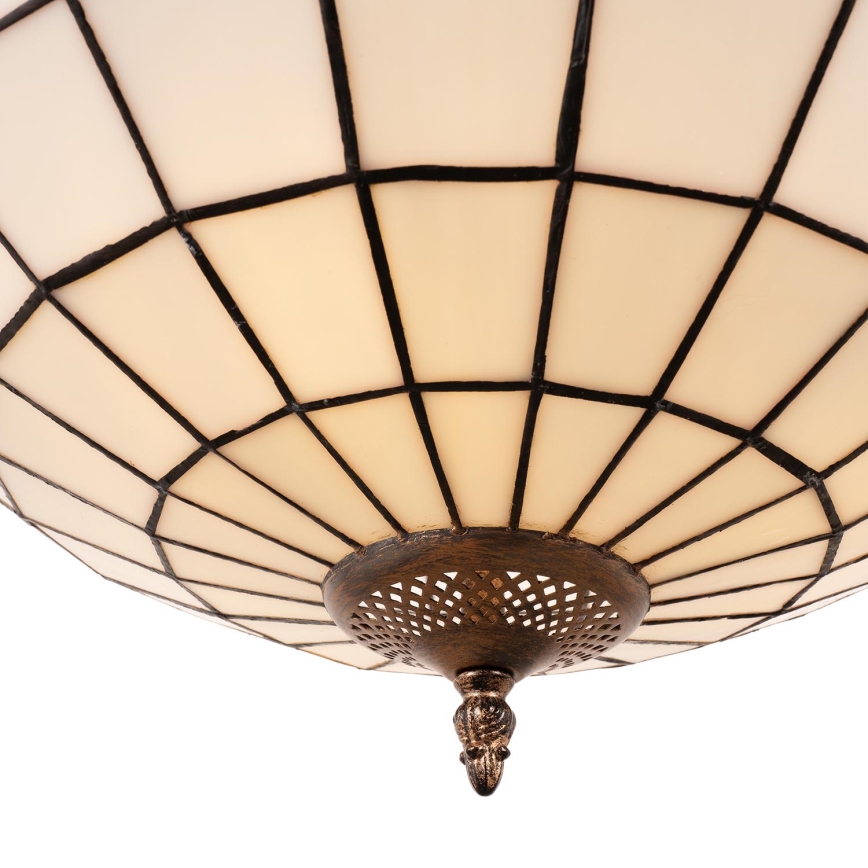 Brilagi - SIENNA Tiffany stained-glass chain-hung chandelier 3x E27/60W/230V Ø 50 cm