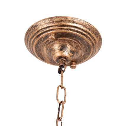 Brilagi - SIENNA Tiffany stained-glass chain-hung chandelier 3x E27/60W/230V Ø 50 cm